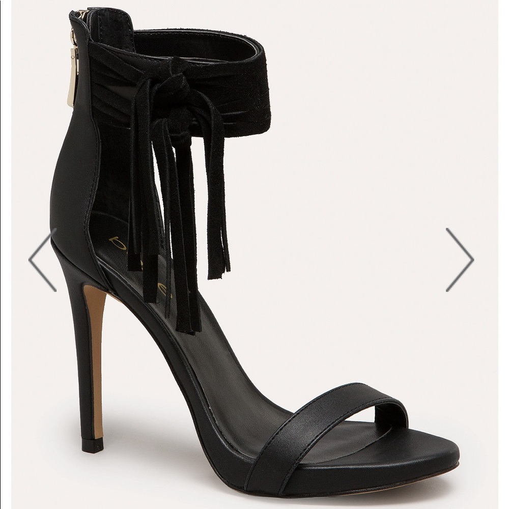 BEBE fringe cuff heel. BRAND NEW. size 7.